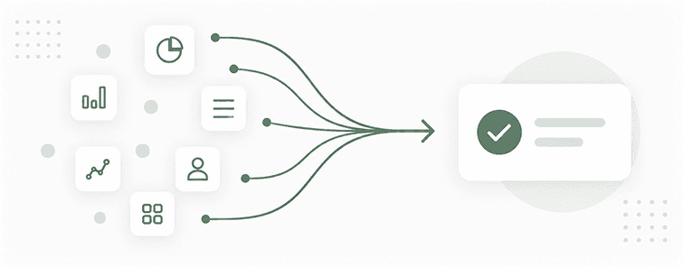 Illustration de la simplification d’un parcours complexe