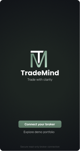 Écran d’accueil de TradeMind